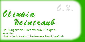 olimpia weintraub business card